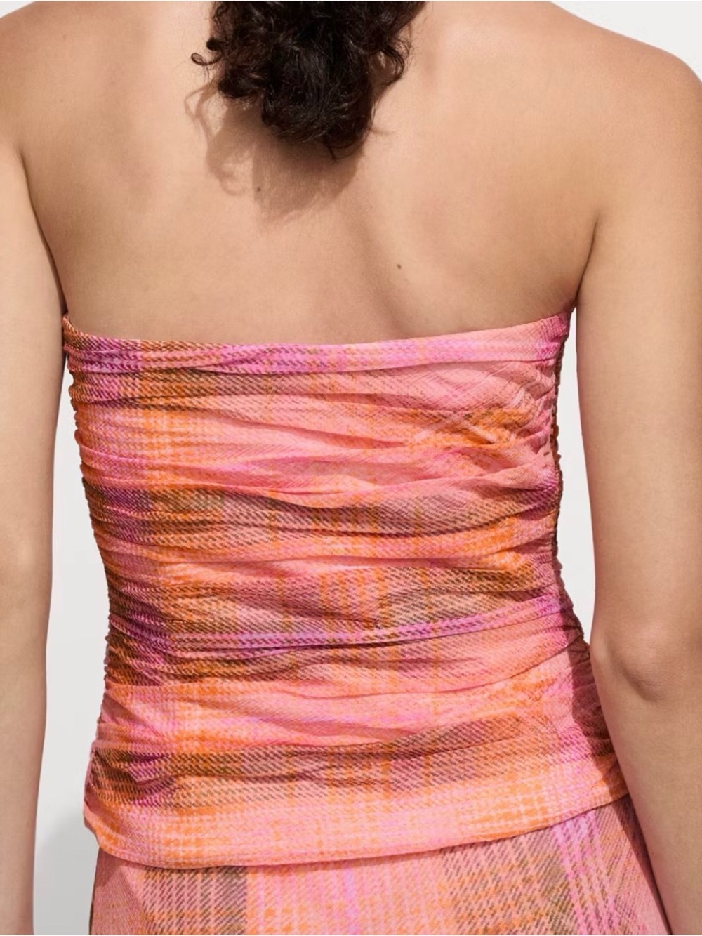 Mango CHECKED PRINT TOP - Picture 4 of 6